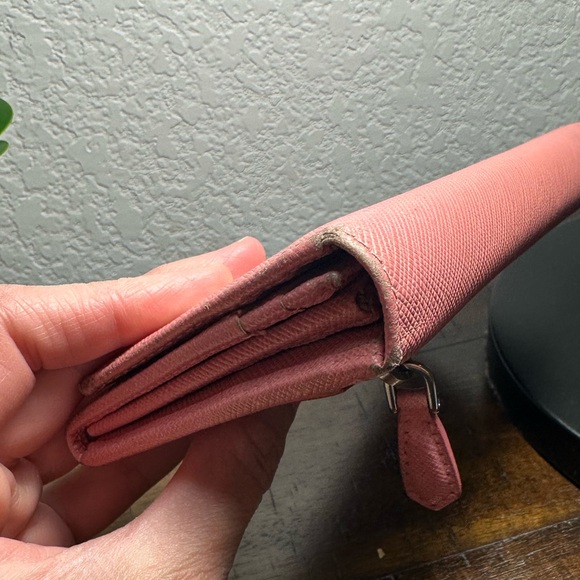 Prada Saffiano Pink Long Leather Wallet - Picture 16 of 16